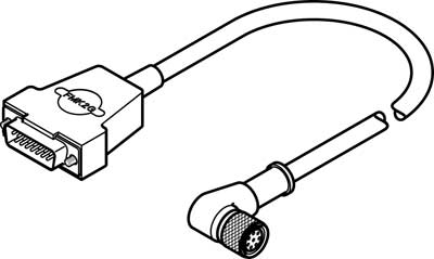 Festo NEBM-M12W8-E-10-N-S1G15 550319