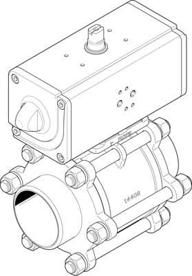 Festo VZBA-4"-WW-63-T-22-F10-& 1810740