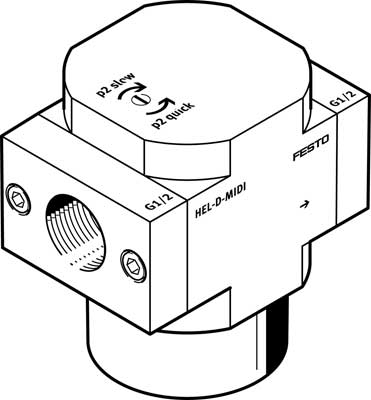 Festo HEL-1/4-D-MIDI 186521