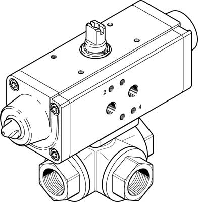 Festo VZBA-1/2"-GGG-63-32L-F0& 1915545